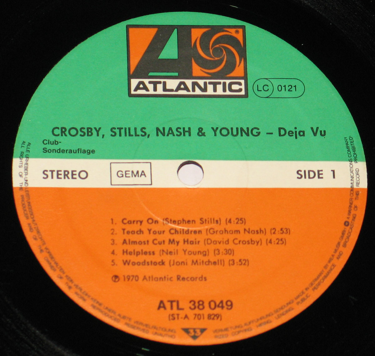 High Resolution Photo Crosby, Stills, Nash and Young - Deja Vu Club Edition Vinyl Record